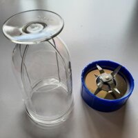 Combo phụ kiện máy xay magic- dao 4 và cốc dài máy xay đa năng bánh răng 4 chấu