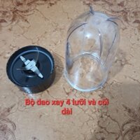 Combo phụ kiện máy xay sinh tố magic, sunhouse: Bộ dao và cối