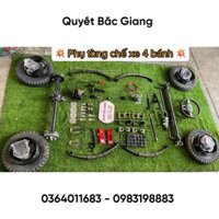 Combo phụ tùng chế xe , phụ kiện chế xe 4 bánh  ( cầu visai  sau ) và các loại xe khác