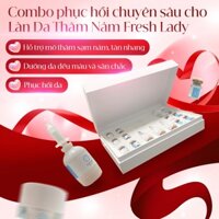 Combo Phục Hồi Tái Tạo Da Chuyên Sâu Fresh Lady Hỗ Trợ Giúp Mờ Đốm Nâu Tàn Nhang Và Chống Lão Hóa