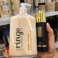 Combo phục hồi tóc keratin ringo 550ml và tinh dầu coco 60ml