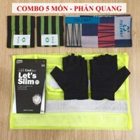 Combo Phượt Giá Rẻ - Những món đồ cơ bản đi phượt - Găng tay, Áo Phản Quang, Găng Chống Nắng, Bó Ống Quần