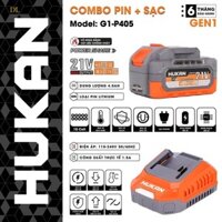 Combo Pin Sạc HUKAN G1-P405, Pin 10cell 4A Kèm Sạc 1.5A, Chân Pin Phổ Thông DL Giá Tốt