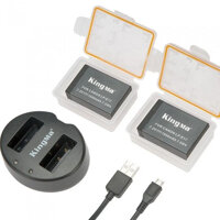 Combo pin sạc Kingma for Canon LP-E17 - Hàng chính hãng - Combo 3 2 Pin 1 sạc đôi