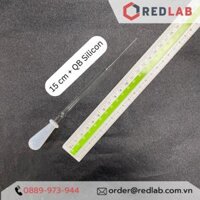 Combo Pipet Paster Thủy Tinh 15cm 23cm và Quả bóp Cao su  Silicon đi kèm - 15cm,Cao su đỏ