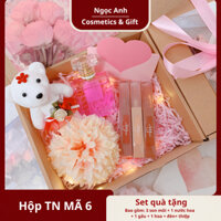 Combo quà tặng cho người yêu - Set quà tặng son nước hoa màu hồng đáng yêu