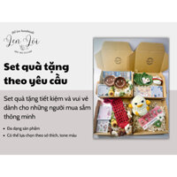 Combo quà tặng, set quà tặng sinh nhật cho bạn nữ, quà tặng cho người yêu, cài tóc, ghim cài áo, giấy note, sticker