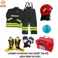 Combo quần áo PCCC Nomex KTFSN700 Korea chịu nhiệt 500-700 độ