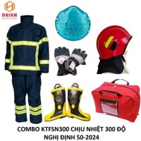 Combo quần áo PCCC Nomex KTFSN300 Korea chịu nhiệt 300 độ