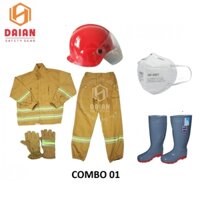 Combo Quần áo PCCC – TT48 màu vàng đầy đủ (loại rẻ)