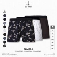 Combo Quần Đùi Nam OLD SAILOR Chất Thun Cotton Cao Cấp Quần Ngủ Mặc Thoải Mái Big Size