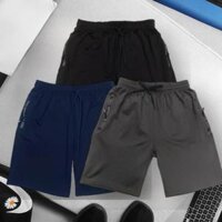 Combo quần short thể thao nam co giãn, túi 2 bên có khóa kéo