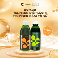 Combo Relinner Diệp Lục, Relinner Sâm Tố Nữ bổ sung chất xơ, thanh lọc cơ thể, điều hòa nội tiết