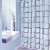 Combo rèm nhà tắm và thanh treo không cần khoan tường HT03-718 (nhiều kích cỡ )