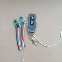 Combo Remote D2 + 2 mạch thu sóng RF 433MHz Điều Khiển Tắt Mở Led Mini 3.6V 12V 24V