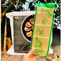 COMBO RONG BIỂN CUỘN CƠM 100 LÁ HÀNG CAO CẤP +MÀNH TRE