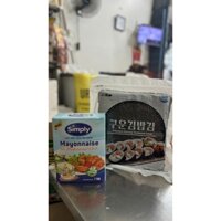 COMBO RONG BIỂN CUỘN CƠM 100 LÁ + SỐT MAYONAISE SIMPLY 1KG