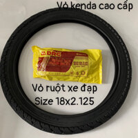 Combo ruột vỏ xe đạp 18x2.125, lốp xe đạp 18x2.125, ruột 18x2.125, lốp Kenda loại tốt