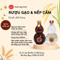 Combo Rượu Gạo & Nếp Cẩm Nguyên Chất 100%