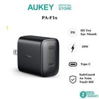 Combo Sạc PA-F1s và Cáp CB-NCC1 Aukey Hỗ Trợ Sạc Nhanh, Phù Hợp iPhone 15 series và Android