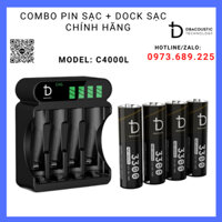 Combo Sạc Pin DBacoustic chính hãng - Bộ sạc C4000L + Pin AA 1.2V - 3300mAh