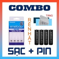 Combo sạc pin Enleloop BQ-CC51C  AA,AAA ( kèm 4 pin AA eneloop 2500 mAh )