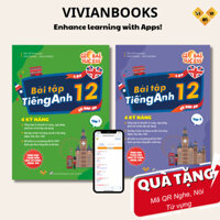 Combo Sách Bài Tập Tiếng Anh Lớp 12 Global Success 4 kỹ năng (Có đáp án) ThS Lê Vy - Anh ngữ Vivian