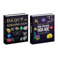 Combo sách Bảng tuần hoàn hóa học và sách Đá quý và khoáng sản ( 2 cuốn bìa cứng ) - Á Châu Books