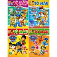 Combo Sách Bé Yêu Tô Màu - Đội Chó Cứu Hộ Paw Patrol - Tập 1 + Tập 2 + Tập 3 + Tập 4 (Bộ 4 Cuốn)