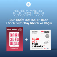 Combo sách Chấm Dứt Thói Trì Hoãn & Thẻ sách - Bắt Đầu Với Câu Hỏi Tại Sao