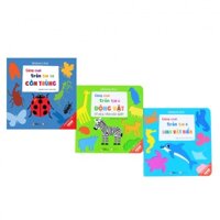Combo Sách Cùng chơi trốn tìm Thế giới động vật quanh bé  3 cuốn