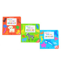 Combo Sách Cùng chơi trốn tìm Thế giới động vật quanh bé  3 cuốn