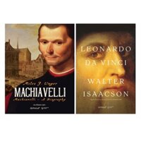 Combo Sách Danh Nhân Thế Giới Machiavelli  Leonardo da Vinci Walter Isaacson
