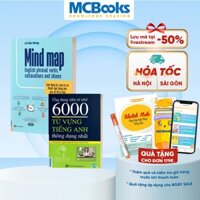 Combo - Sách MindMap English Phrasal Verbs, Collocations and Idioms và 6000 Từ Vựng Tiếng Anh MCBooks