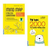 Combo sách Mindmap English Grammar - Ngữ Pháp Tiếng Anh Bằng Sơ Đồ Tư Duy  Tự Học 2000 Từ Vựng Tiếng Anh Theo Chủ Đề