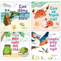 Combo Sách Những Bài Học Nhỏ - Chuyến Bay Bất Ngờ  Cua Đồng Ra Biển  Cua Vẽ Tranh Cát  Một Cuộc Đổi Chỗ Bộ 4 Cuốn