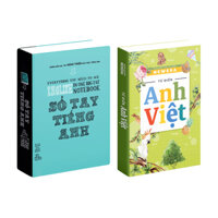 Combo sách Sổ tay tiếng Anh và Từ điển Anh Việt Sách học tiếng anh lớp 6 đến 12 bìa mềm 2 cuốn