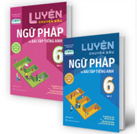 Combo Sách Tiếng Anh THCS Luyện Chuyên Sâu Ngữ Pháp Và Bài Tập Tiếng Anh 6 Bộ 2 cuốn Tặng kèm Bookmark Happy Life