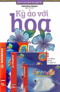 Combo - Sách Tô Màu Kỳ Ảo Với Hoa - Bút Chì Màu Stabilo