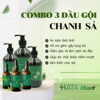 COMBO SẠCH TÓC 3 Chai Dầu gội Bồ Kết Chanh Sả 500ml/Chai