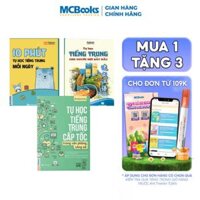 Combo - Sách Tự Học Tiếng Trung Cho Người Mới Bắt Đầu LẻCombo - Bản Quyền - 10 Phút Tiếng Trung