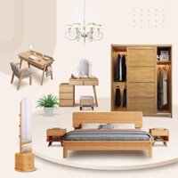 Combo sản phẩm phòng ngủ gỗ tự nhiên Togismart CPN 100
