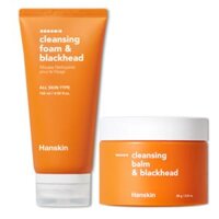 Combo Sáp Tẩy Trang Hanskin Pore Cleansing Balm AHA & Sửa Rửa Mặt Hanskin Cleansing Foam Blackhead