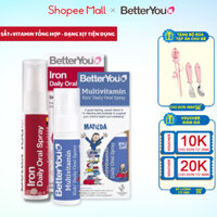 Combo Sắt + Vitamin tổng hợp dạng xịt Better You, Multivitamin+ Iron 5mg hỗ trợ phát triển cho trẻ