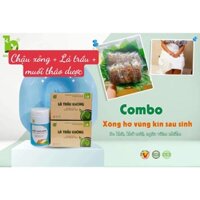 Combo sau sinh cho Mẹ gồm chậu xông + Lá trầu không hoặc chậu xông + Muối Thảo Dược thương hiệu Bảo Nhiên