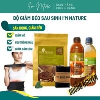 Combo Sau Sinh: Muối Thảo Dược + Rượu Gừng & Nghệ Hạ Thổ 3 Năm + Tặng Đai Quấn Cho Mẹ Sau Sinh I'm Nature