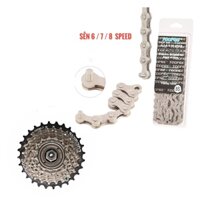 Combo sên xe đạp Toopre + líp 7 tầng Shimano chính hãng