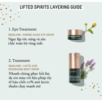 Combo serum AHA + kem mắt best seller nhà Biossance
