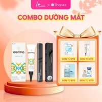 Combo Serum Dưỡng Mi Mày Mostal và Kem mờ thâm mắt Derma Under Eye Cream- Hiền Phạm Cosmetic