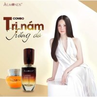Combo serum tế bào gốc + kem ngừa nam, tri nam nhe+ tặng kem chống nắng Almonds